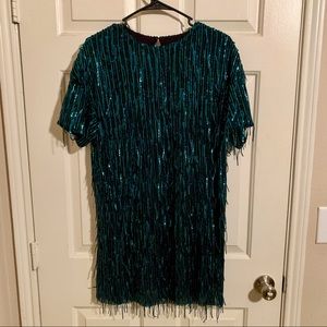 ZARA Short Fringe Dress